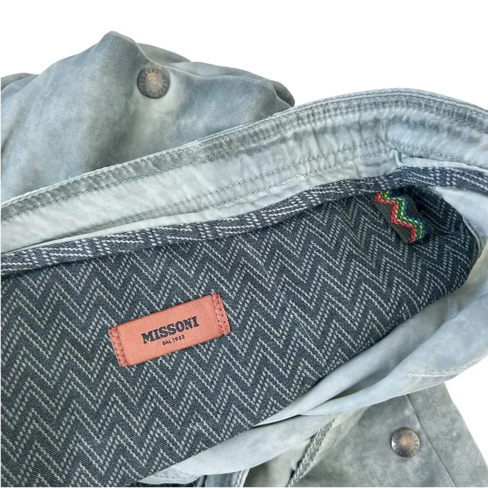 Missoni Green Burn Out Utility Shorts Sz 42
